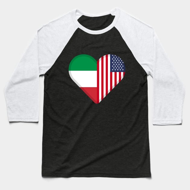 half italian, half american Baseball T-Shirt by adigitaldreamer